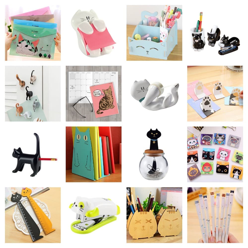 cat office supplies feature