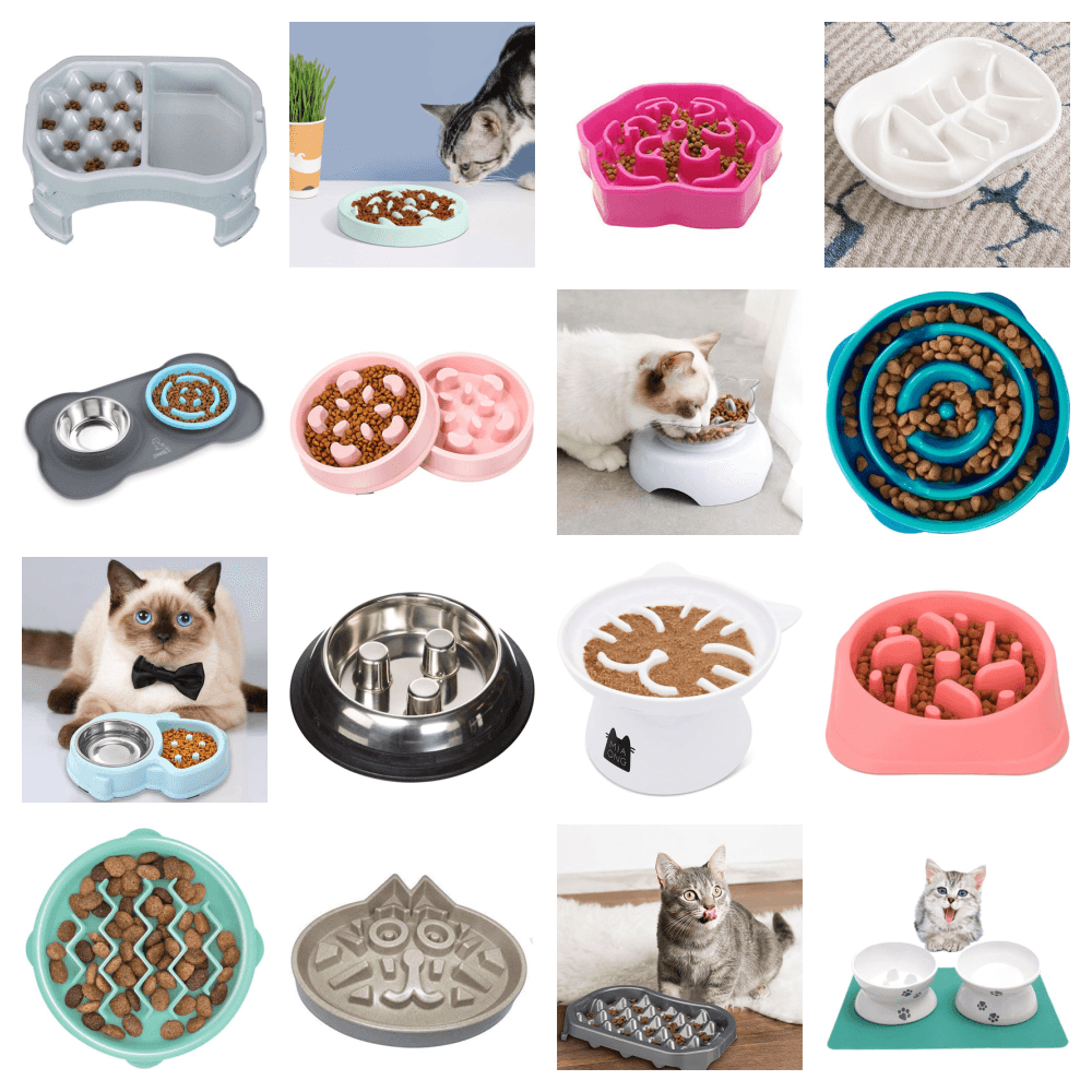 Slow Feeder Cat Bowls feature
