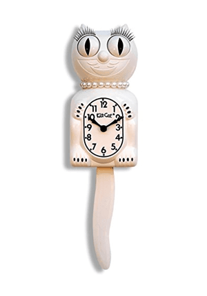 whiteladycatclock