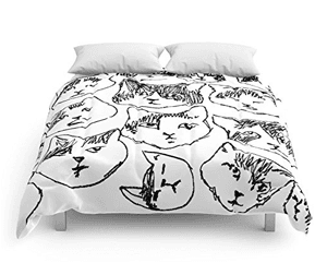 whiteblackcatcomforter