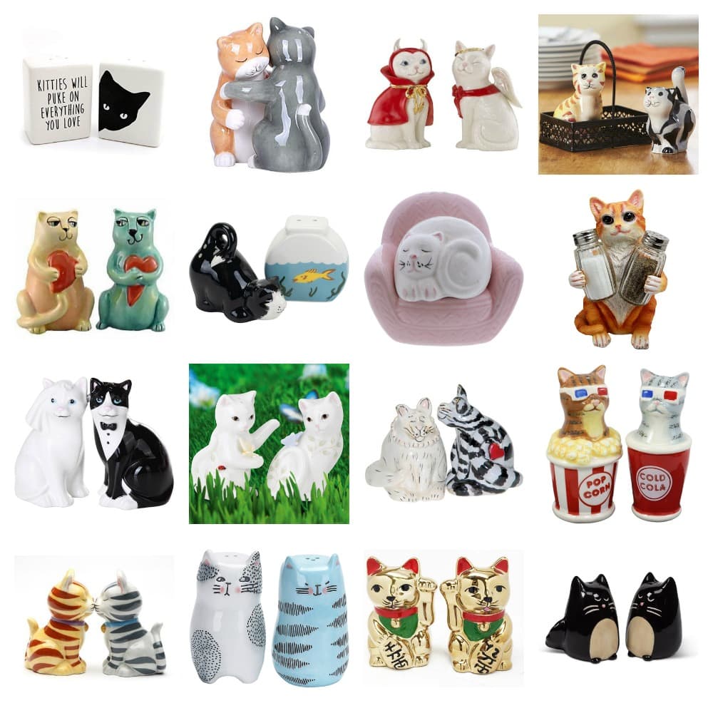 cats salt and pepper shakers feature