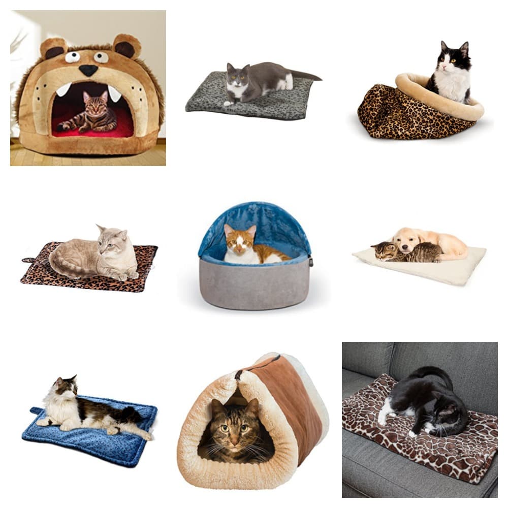 self warming cat beds feature