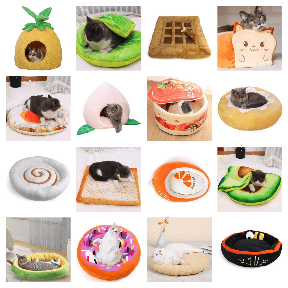 Food Inspired Cat Beds, Mats, And Caves feature