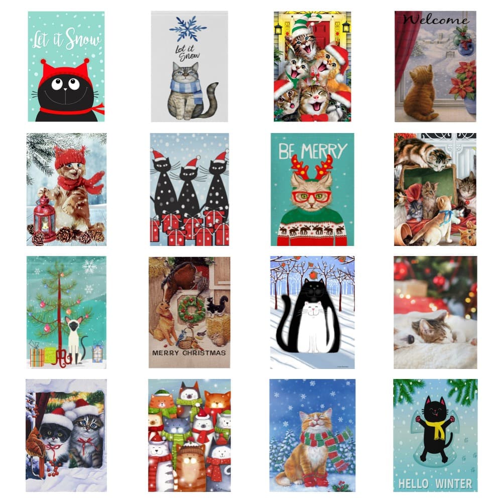 christmas flags cat lovers feature