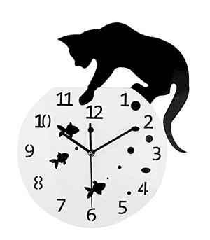 fishbowlcatclock
