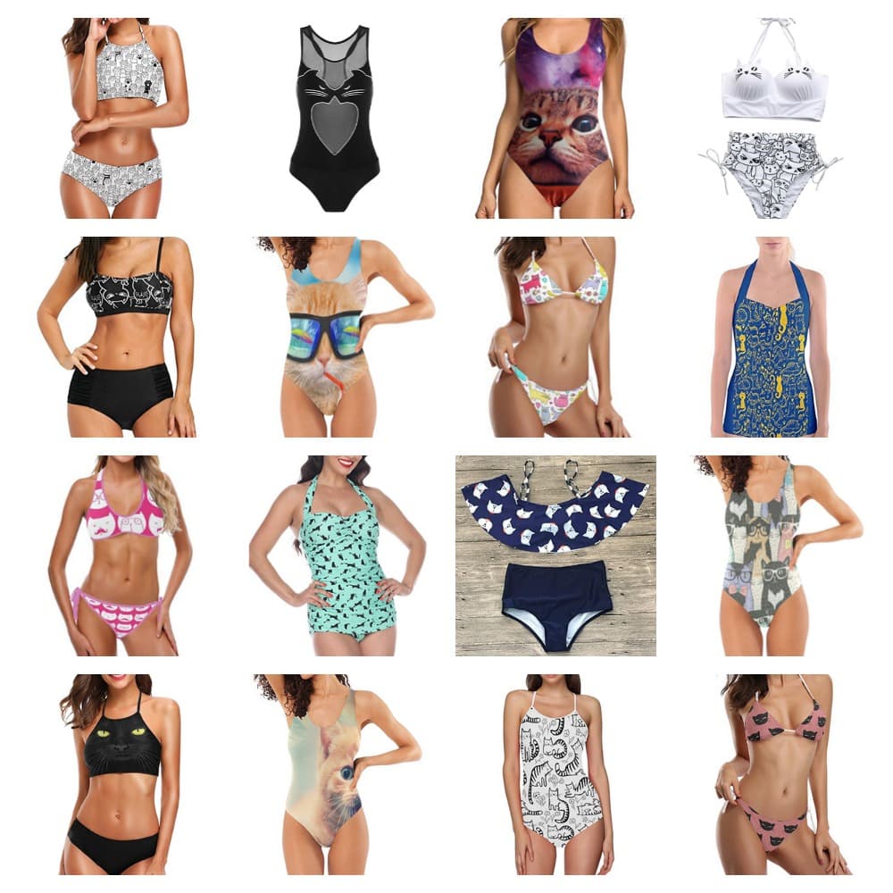 best cat bikinis one piece swimsuits feature