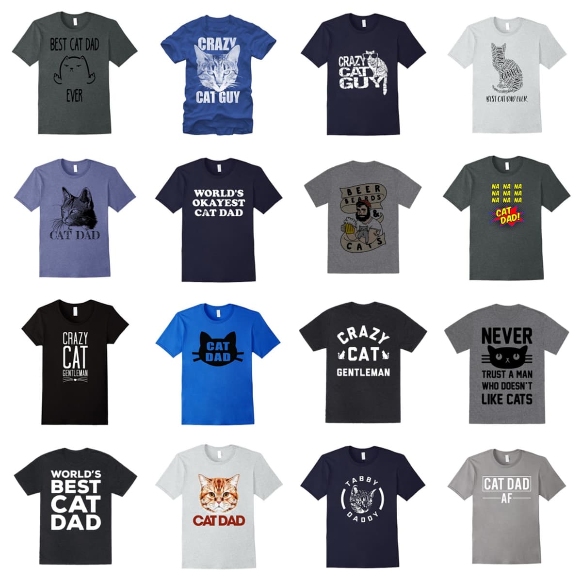 cat dad tshirts feature