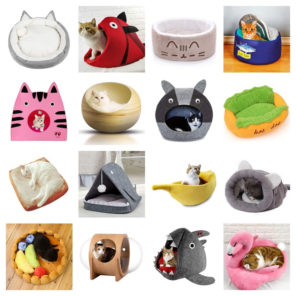 unique cat beds feature