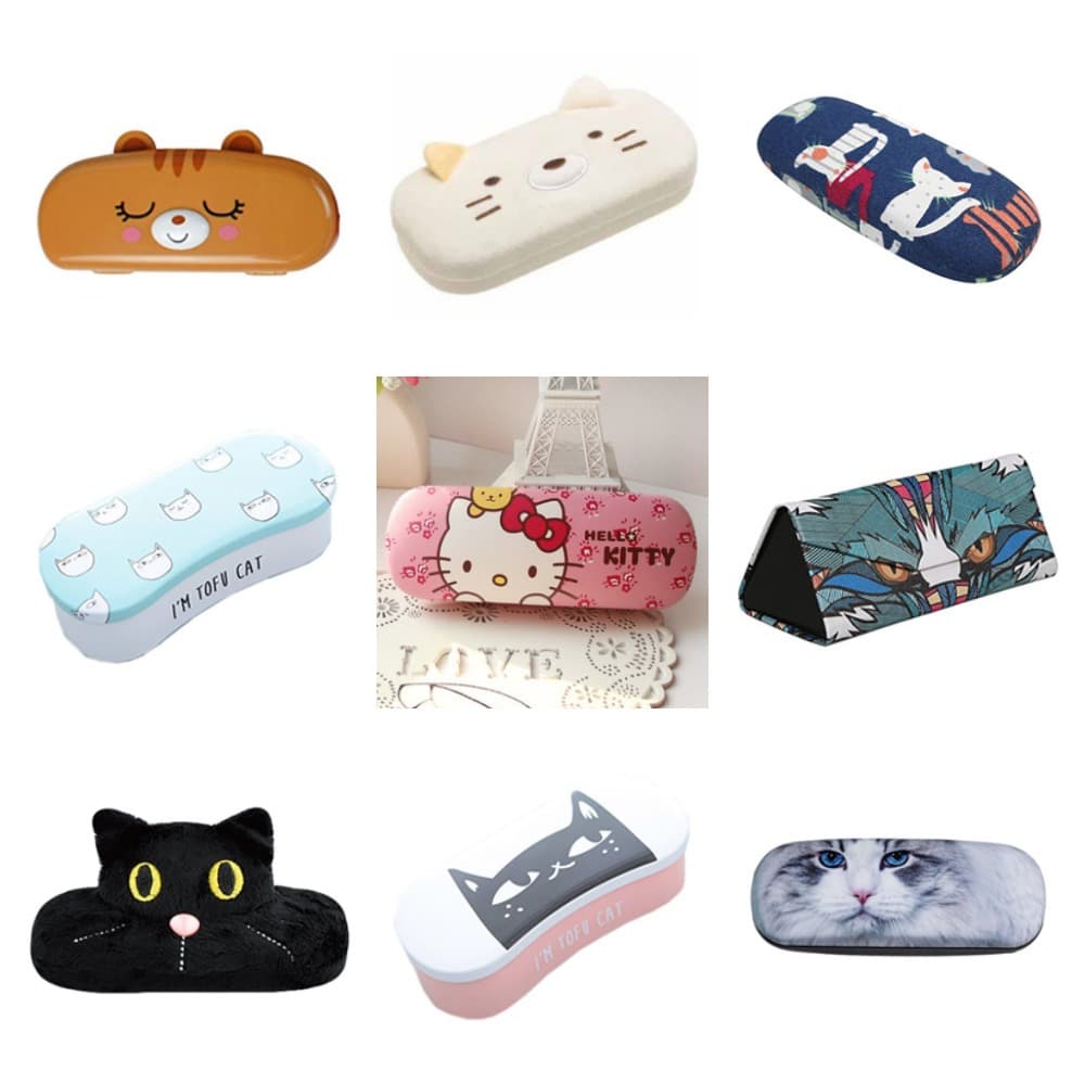 eyeglass sunglass cases cats feature