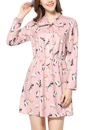 pinkminicatdress