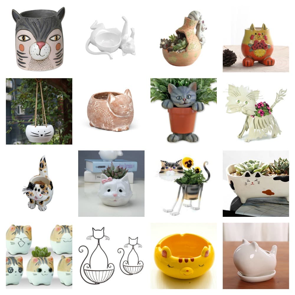 best cat plant pot planters feature