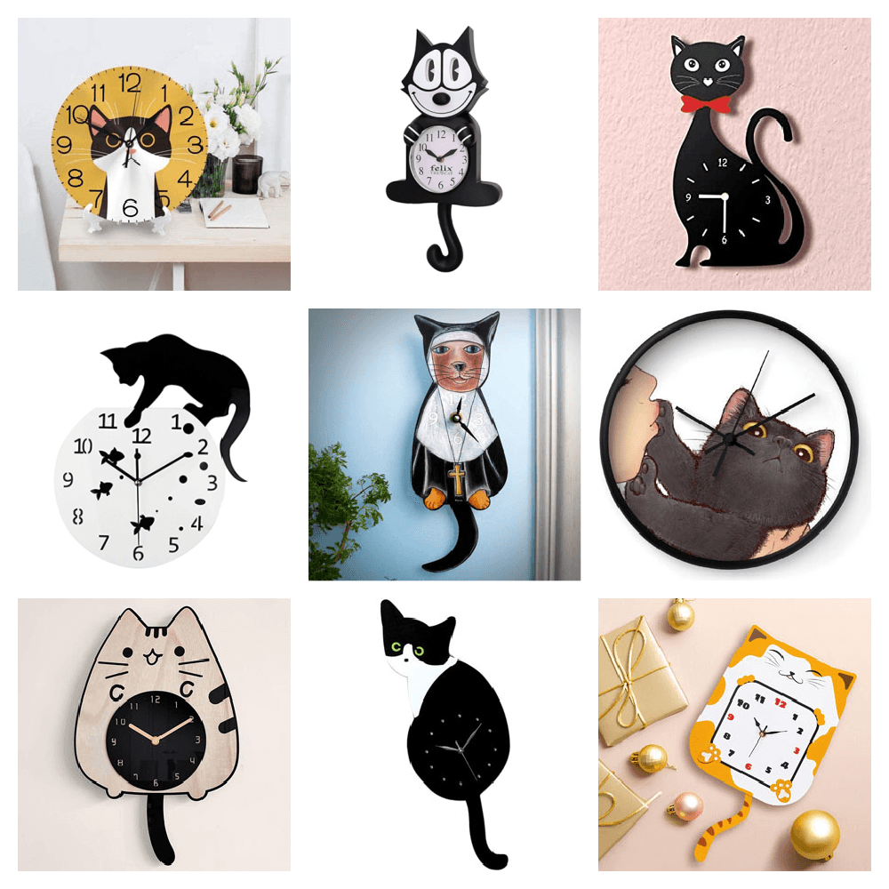cat clocks feature