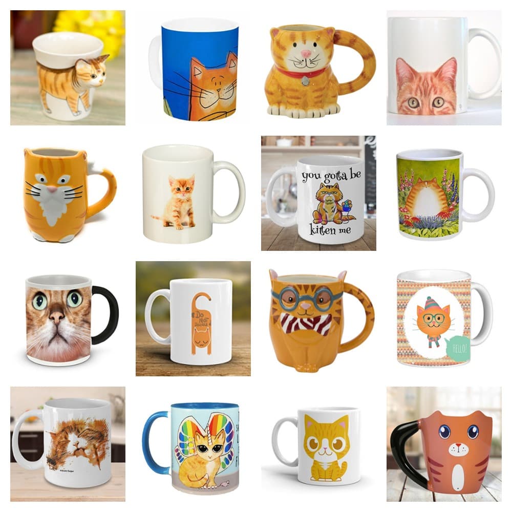 mugs ginger orange cats feature