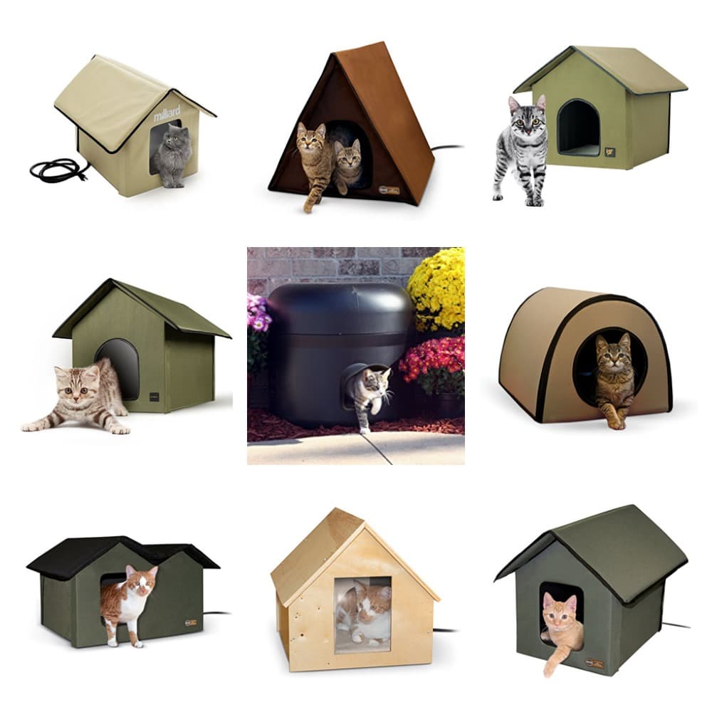 heated cat houses outdoor feral community feature