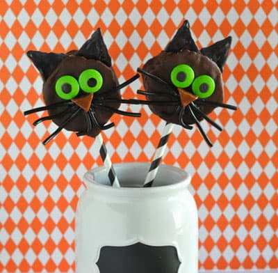 chocolate cat halloween treats5