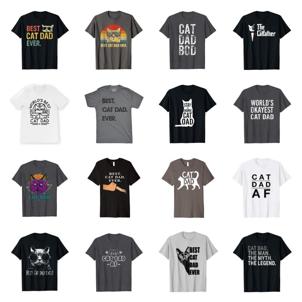 cat tshirts for men who love kitties dads feature