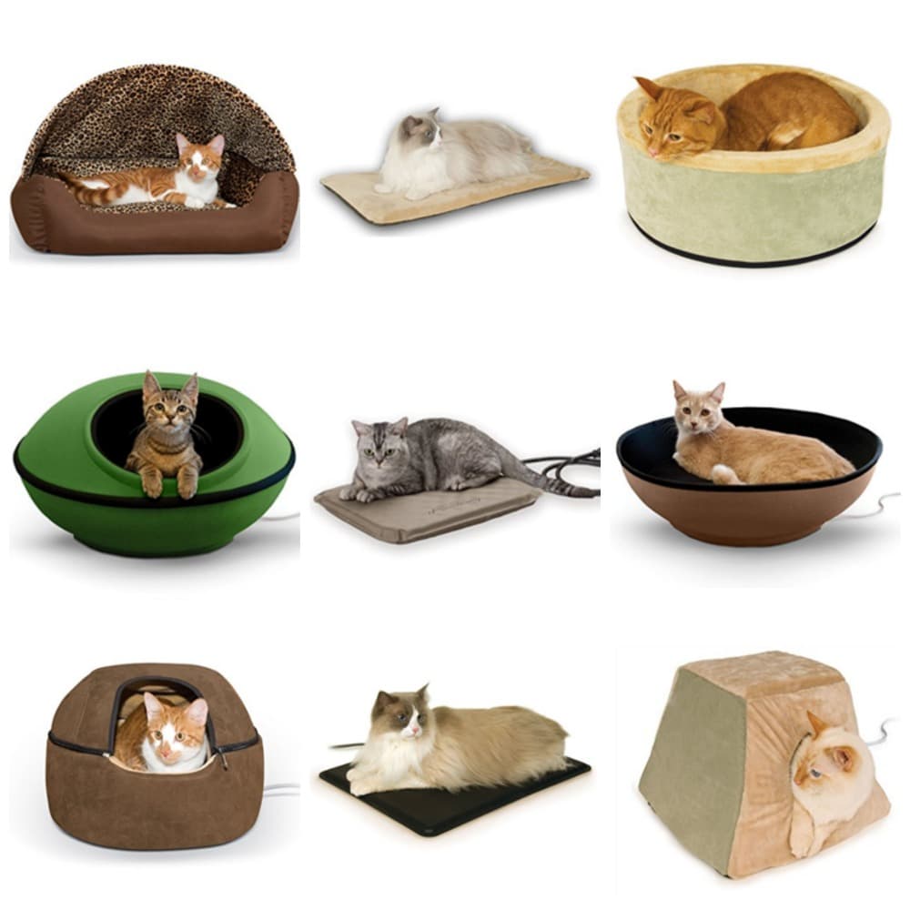 heated cat beds feature