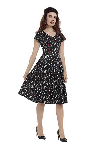 vintage retro cat dresses women