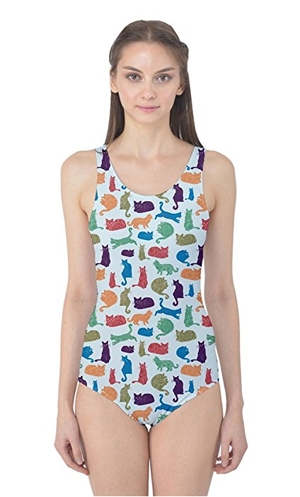one piece cat swimsuit womens