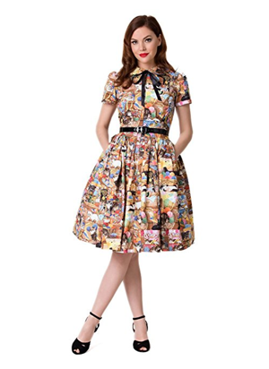 vintage retro cat dresses women