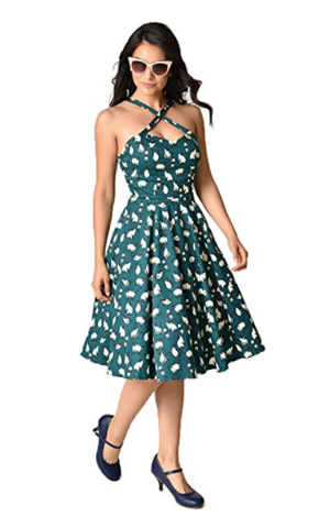 vintage retro cat dresses women