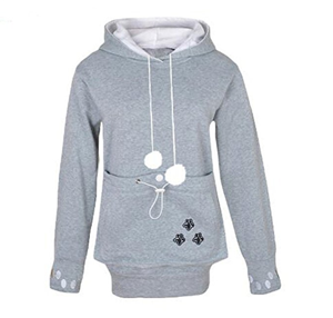cat gray sweatshirt women