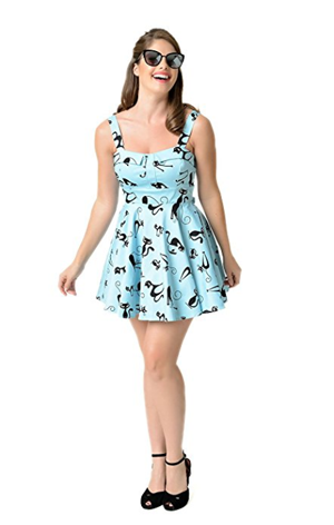 vintage retro cat dresses women