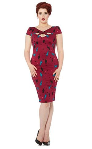 vintage retro cat dresses women