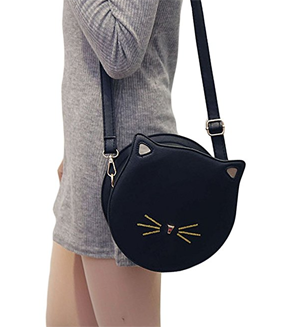 black cat purse