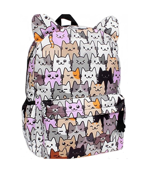 backpack with cat design
