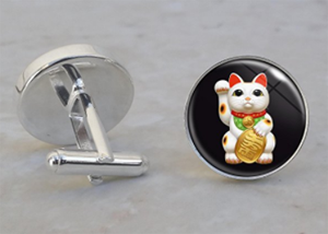 cat cufflinks