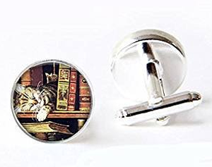cat cufflinks