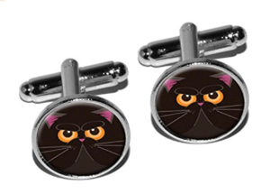 cat cufflinks