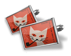 cat cufflinks
