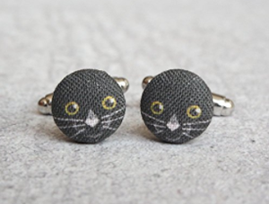 cat cufflinks