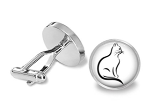 cat cufflinks