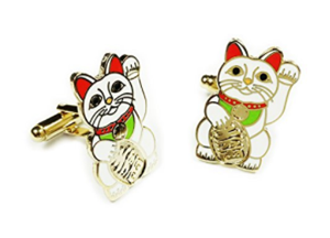 cat cufflinks