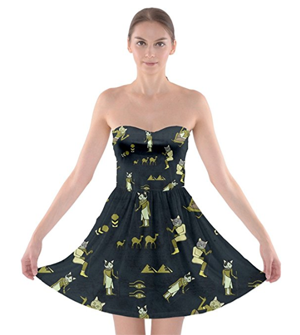 black cat dress women