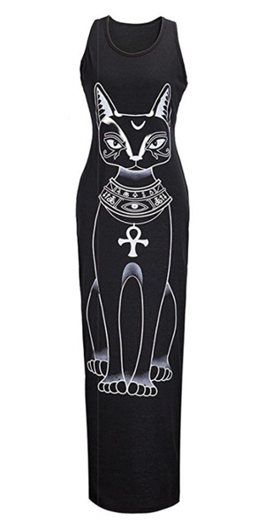 black cat dress women