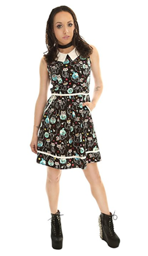 black cat dress women