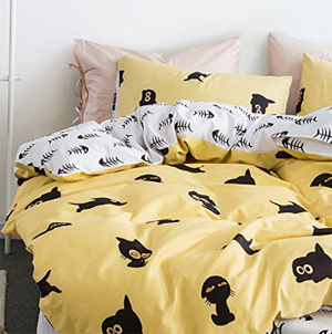 Quirky Stylish Duvet Covers For Cat Lovers Meow As Fluff