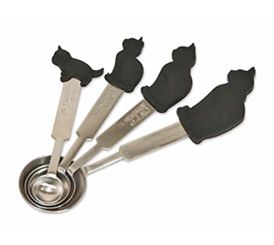 cat measuring cups spoons