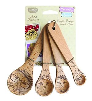 cat measuring cups spoons