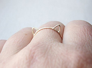 handmade cat rings