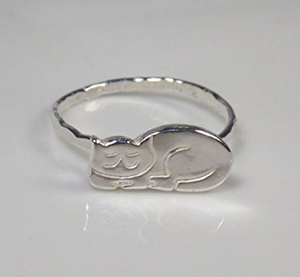 handmade cat rings