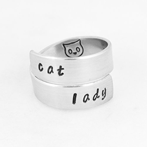 handmade cat rings
