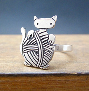 handmade cat rings