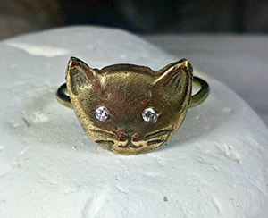 handmade cat rings