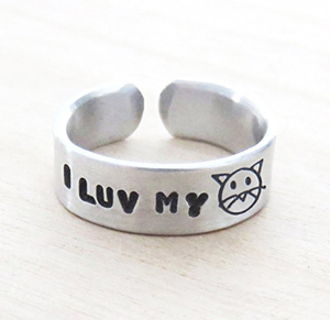 handmade cat rings