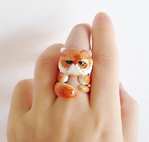 handmade cat rings